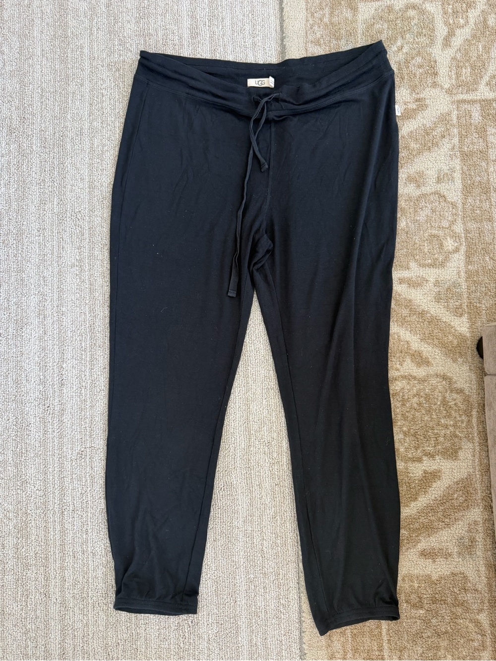 UGG women's  Black Drawstring Jogger Pants